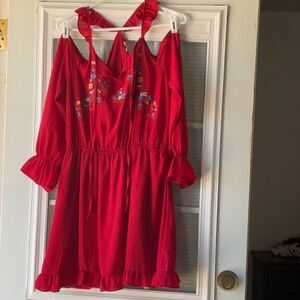 Take 50% OFF- Blueh Ciel Cold Shoulder Dress, Size-L